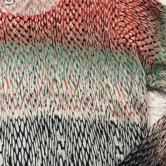 Liverpool L.A. ladies thin viscose blend pullover top hombre reptile print sz S. - Picture 4 of 9